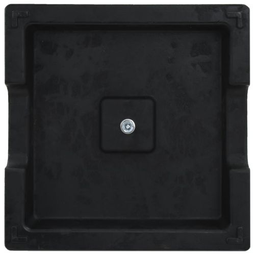 vidaXL Parasol Base Square Polyresin 8 kg Black